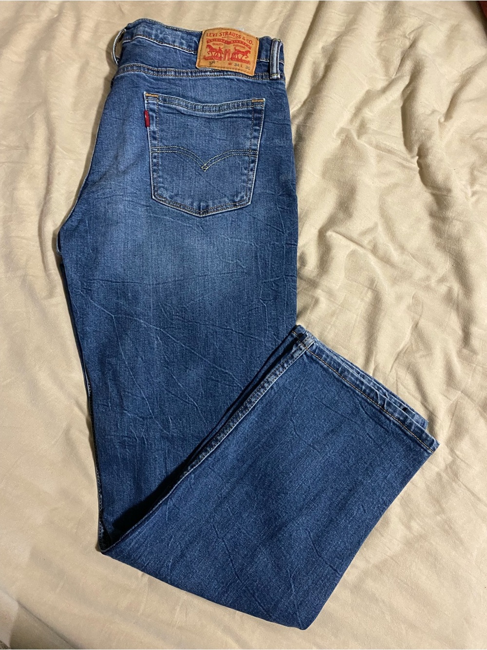 Levi's Blue Classic Straight-Leg Jeans